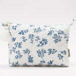 Baumwolle Baby Kulturtasche mit blauen Blumen Design für Babies und Kinder