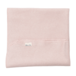 Gefaltete Fleece Bio Baumwolle Kuscheldecke für Baby in pastell rosa Farbe
