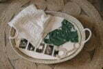 Baby Wickelbody aus Bio-Baumwolle mit GOTs Zertifikat und kurzen Ärmel mit Gänse Muster